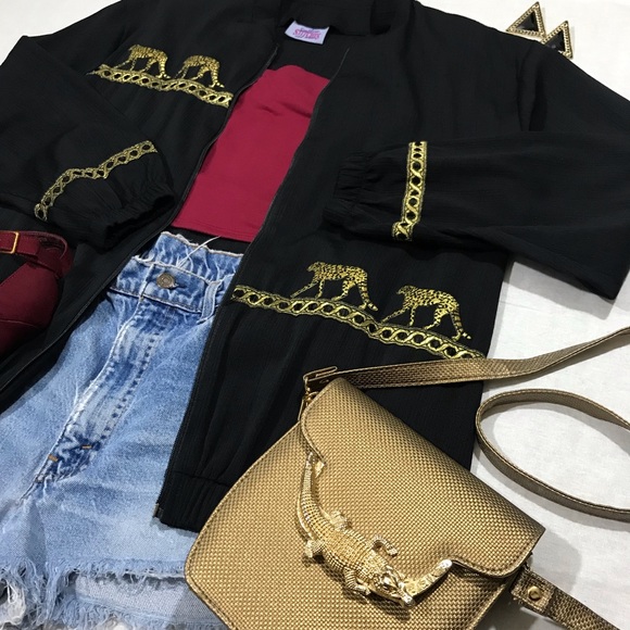 Vintage Embroidered Windbreaker Wind Jacket - Picture 3 of 6